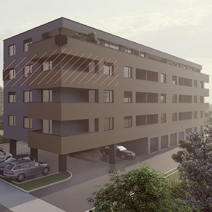 Četverosobni stan, 3.kat - Prikaz stana u objektu