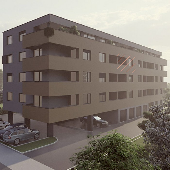 Četverosobni stan, 3.kat - Prikaz stana u objektu