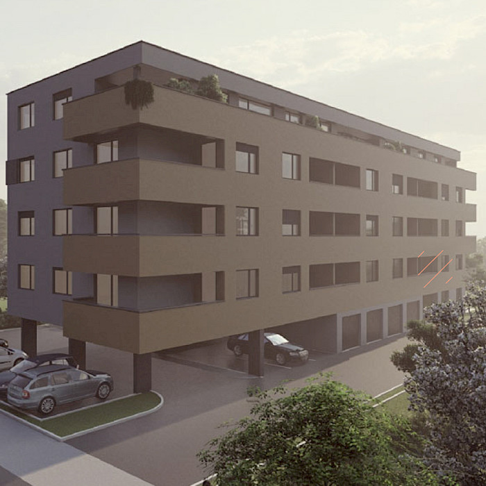 Dvosobni stan, 1.kat - Prikaz stana u objektu